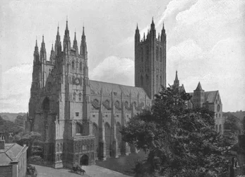 Cathédrale de Canterbury, vers 1900