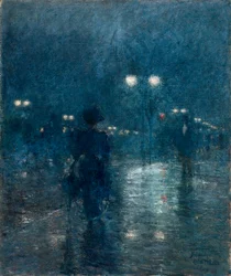Nocturne de la Fifth Avenue, vers 1895