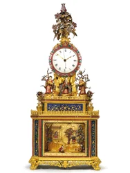 Horloge impériale frappante, musicale et automate "Immortel taoïste", ateliers de Guangzhou, période Qianlong, 1736-95