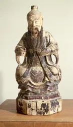 Lao-Tzu (c.604-531) portant la couronne d