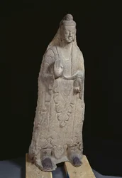 Statue du Bouddha Sakyamuni, dynastie Wei du Nord, vers 386-534
