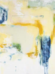 Composition abstraite, série Vipassana, 2018 (huile sur toile de lin).