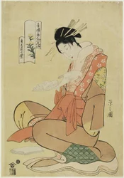 Komurasaki de la maison Kadotamaya, 1794-1795