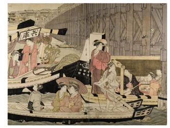 Scène de la rivière Sumida (extrait d
