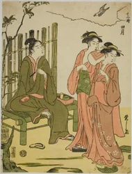 Le quatrième mois (Shigatsu), de la série "Les douze mois (Juni toki)"