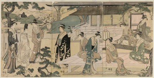 Le chapitre Matsukaze du Conte de Genji (de la série Le Conte de Genji en robe élégante moderne)