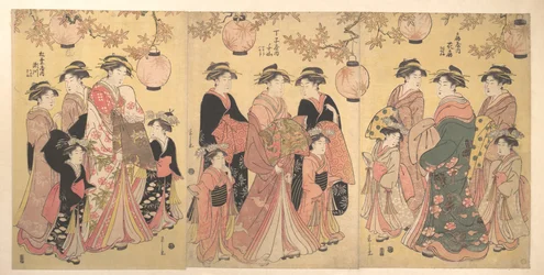 La parade de Yoshiwara en automne