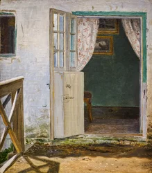 Entrée du jardin dans le presbytère de Hellested
