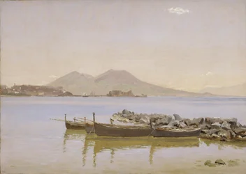Le golfe de Naples avec le Vésuve en arrière-plan