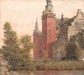 Château de Frederiksborg vu du nord-ouest. Étude