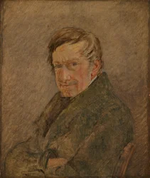 Portrait du peintre animalier C.D. Gebauer