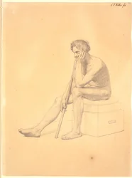 Modèle masculin assis