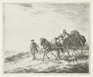 Chariot de paysan avec chargement