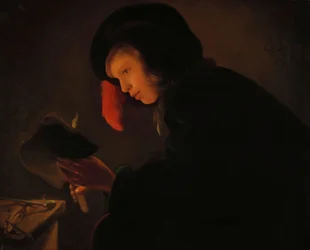 Jeune homme à la chandelle