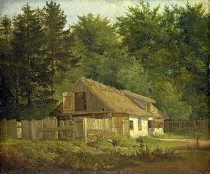 Une maison dans la forêt de Frederiksdal près de Copenhague, 1828