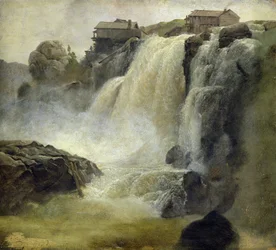 Haugfoss en Norvège, 1827