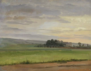 Un champ de maïs près de Dresde, 1833