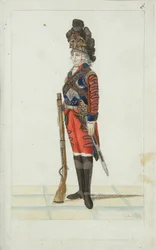 Officier du Régiment de Cavalerie des Gardes de la Vie, 1793