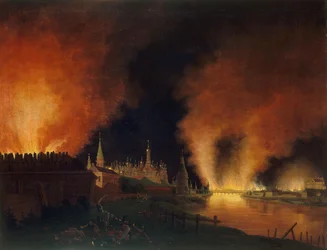 Incendie de Moscou le 15 septembre 1812. Les Français à Moscou, 1812-1817