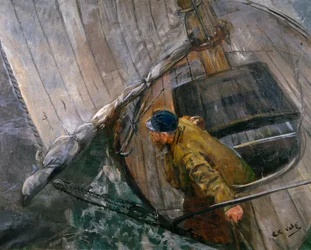 Naviguer avec des voiles à ris (peinture)