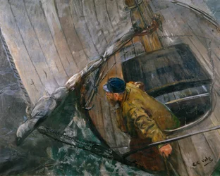 Navigation avec voiles arisées