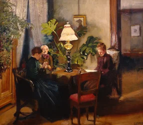 La tante et les sœurs Hélène et Amalie
