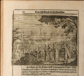 La forteresse de Staraya Ladoga Illustration de Voyages au Grand-Duc de Moscovie et au Roi