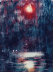 Clair de Lune sur le Lac Majeur