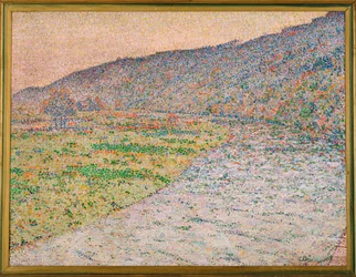 Fleuve Ruhr près de Herdecke (peinture sur toile)