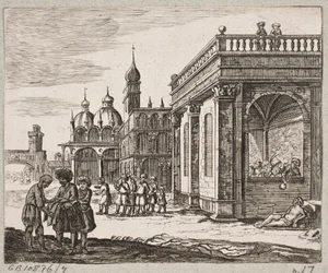 Illustration de Adam Olearius, "Persianischer Rosenthal von einem Sinnreichen Poeten Schich Saadi [...]", Schleswig 1660