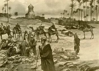 Caravane à Mît-Rahîne, 1898