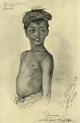 Pesamen - un garçon javanais de Surabaya, Java, 1898