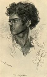 Homme cinghalais, Colombo, Ceylan