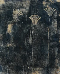 Fleurs bleu sarcelle