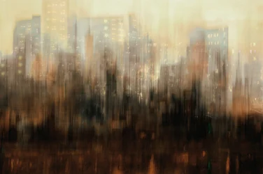 Lueur urbaine floue