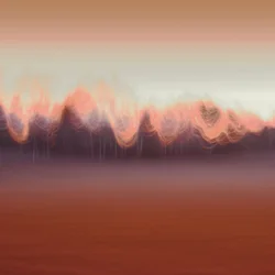 Paysage abstrait chaleureux