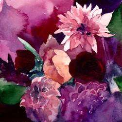 Teintes florales mélancoliques