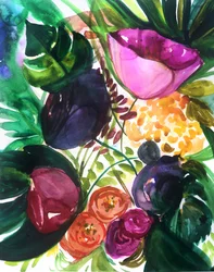 Une floraison tropicale éclatante