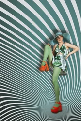 La mode rétro tourbillonnante