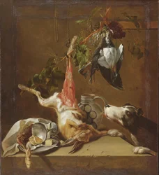 Chien de chasse et gibier