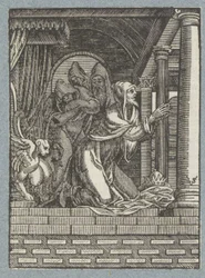 Roi de Ninive faisant pénitence