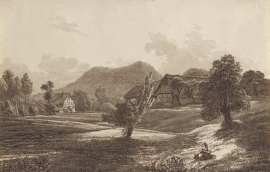 Paysage lusacien avec la montagne Landeskrone