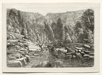 Eau dans les montagnes, vers 1790-1800