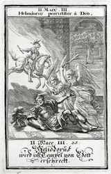 Dieu effraie Héliodore dans un temple, 2 Maccabées (3:21-28), 1695