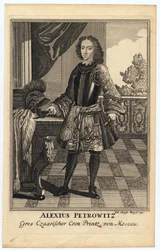 Portrait du tsarévitch Alexis Petrovitch de Russie (1690-1718)