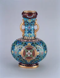 Vase factice décoré en imitation de cloisonné, Minton & Co