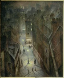 Crépuscule à Soho, vers 1924