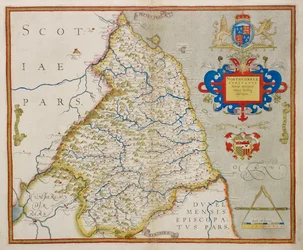 Carte de Northumbria, de 