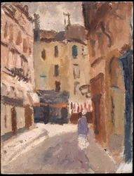 Une rue à Nantes, 1920-1930