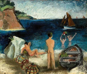 Baigneurs près de la mer, Tréboul